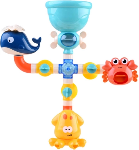 Badewannenspielzeug Wasserlabyrinth mit Meerestieren