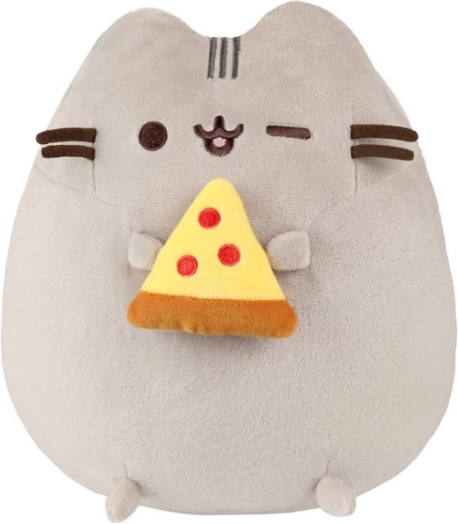 Plüschfigur PUSHEEN mit Pizza 24 cm
