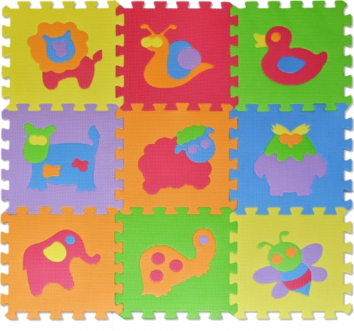 Schaumpuzzle Tiere 28 × 28 cm