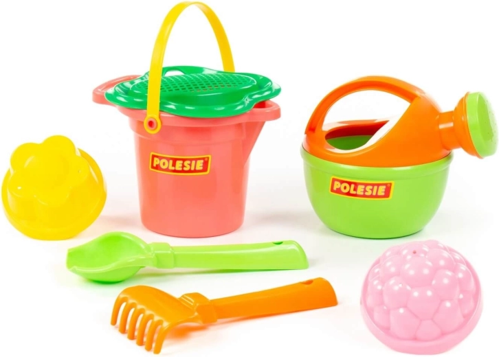 Sand-Set mit kleinem Eimerchen und Gießkanne – 1 Stück