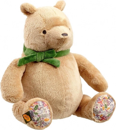 Plüsch-Winnie Puuh mit grüner Schleife 25 cm