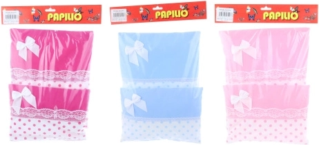 Decke mit Spitze und Schleife für Puppen