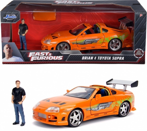 Modellauto Fast & Furious Toyota Supra 1/24 mit Figur