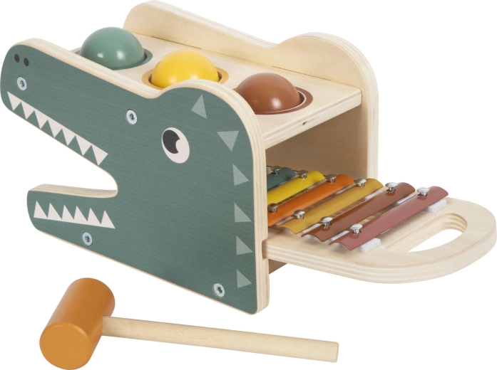 Holzspielzeug für kleine Musiker