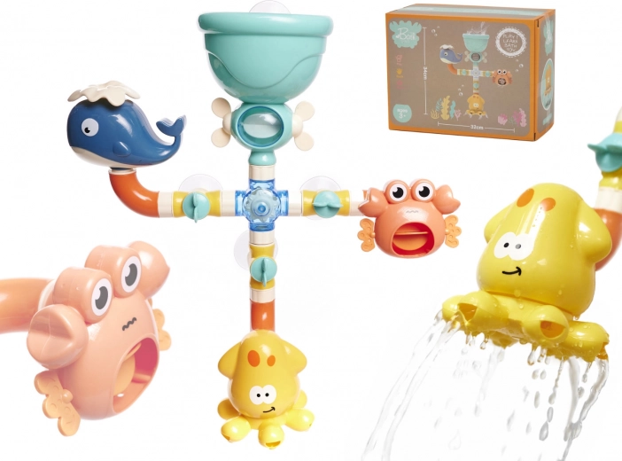 Kinder-Badespielzeug mit Tiermotiven und Wasserfall