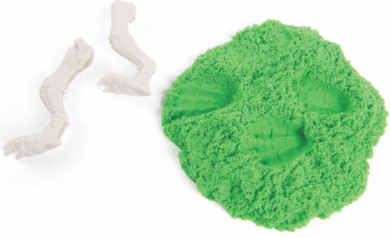 Formen, Abdrücke und Spuren im kinetischen Sand