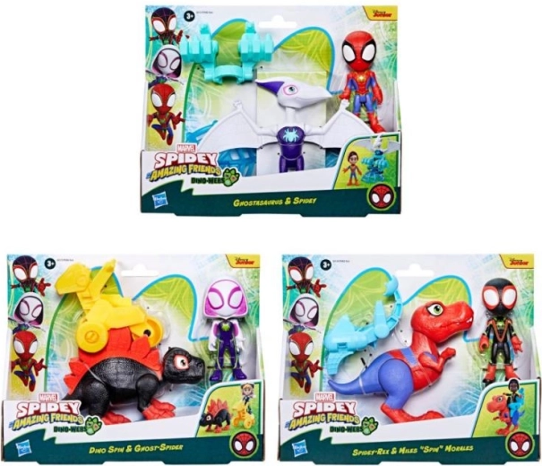 Spidey und seine erstaunlichen Freunde – Figur mit Dinosaurier und Zubehör