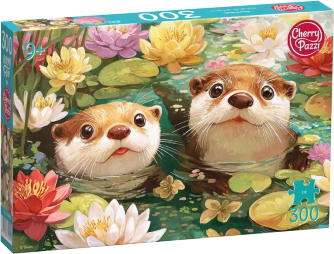 CHERRY PAZZI Puzzle Zwei Otter, 300 Teile