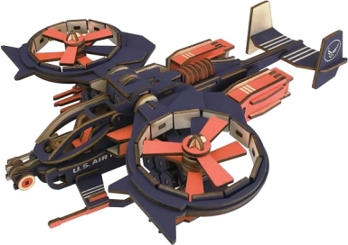 Woodcraft Holz-3D-Puzzle Kampfflugzeug