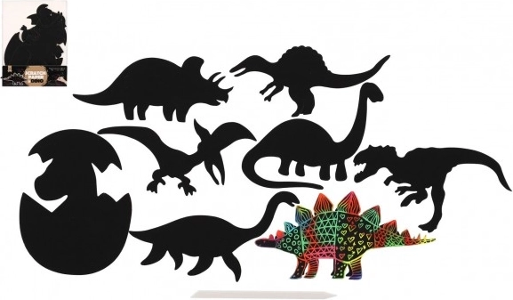 Kratzpapier Dinosaurier