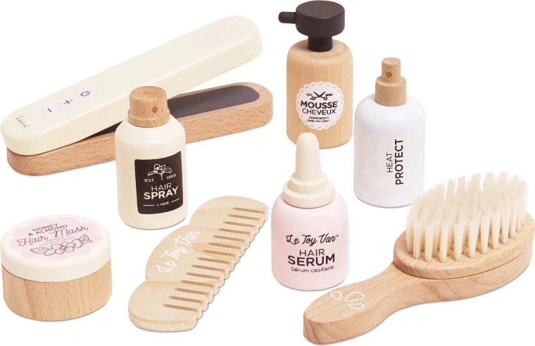 Le Toy Van Holz-Friseurset – Haare glätten für Kinder