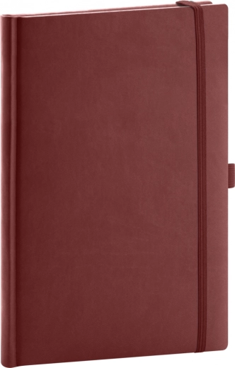 Gepunktetes Notizbuch weinrot 15 x 21 cm
