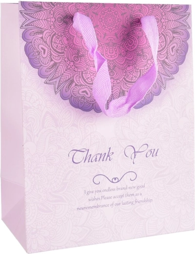 Geschenk-Papiertasche Thank You 16 × 10 × 32 cm