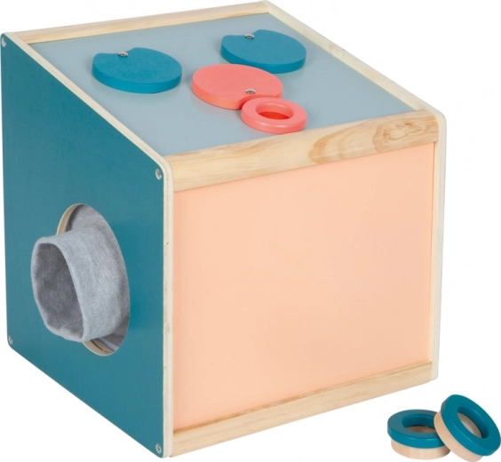 Holzsensorik- und Tastbox für Kinder