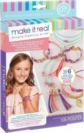 Make It Real goldene Armbänder und Halsketten