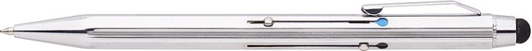 Kugelschreiber CONCORDE Classic 4in1 mit Touchspitze, silbern