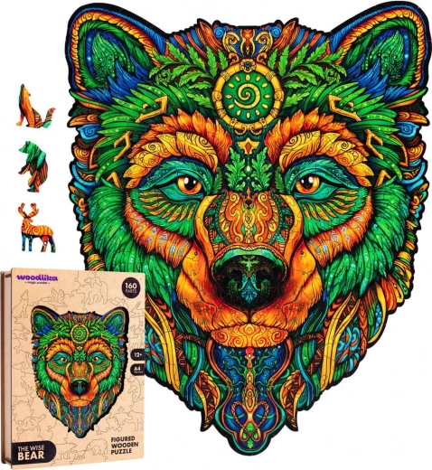 Holz-Puzzle Weiser Bär 160 Teile