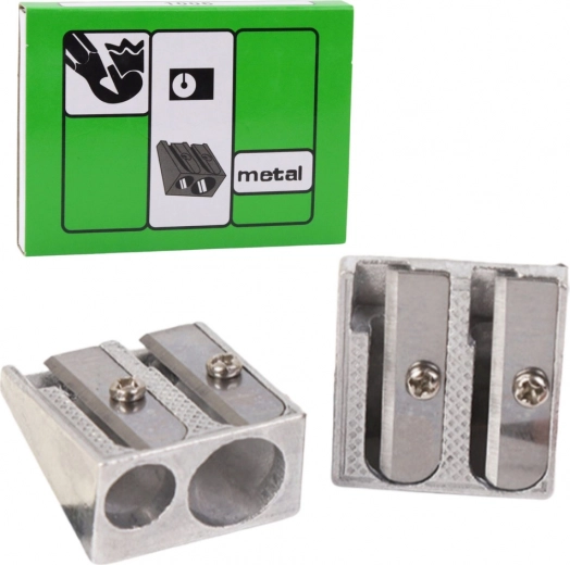 Doppelte Metallanspitzer für dünne und dicke Buntstifte