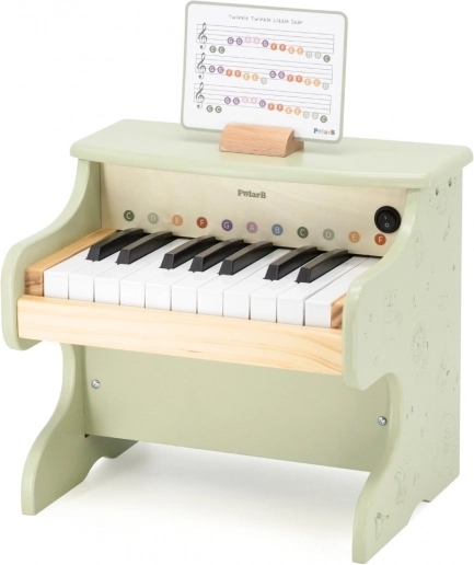 Niedliches hölzernes Kinderklavier PolarB grün