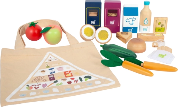 Vegetarisches Lebensmittel-Set Fresh – Holzlebensmittel für die Kinderküche