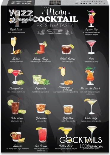 YAZZ Puzzle Cocktails 1000 Teile