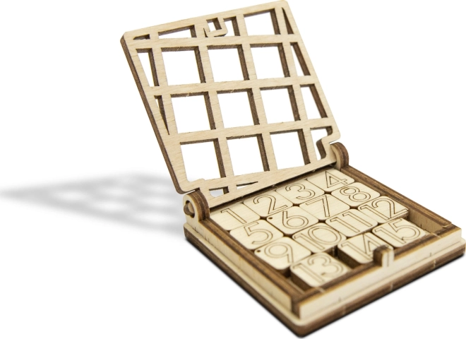 Logikspiel 15 aus Holz - Schiebepuzzle