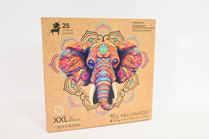 Milliwood Peace and harmony – Elefantenkraft Holzpuzzle