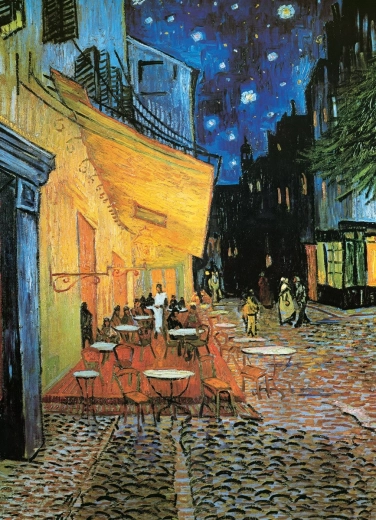 Puzzle Terrasse des Cafés in der Nacht 1000 Teile Eurographics