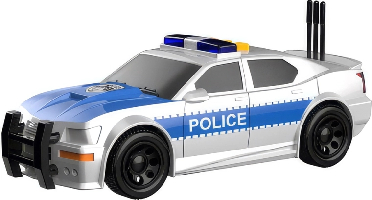 Polizeiauto mit Licht- und Soundeffekten, 15,5 cm