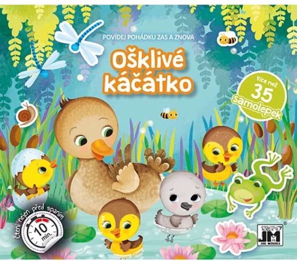 Erzähle das Märchen Das hässliche Entlein – interaktives Stickerbuch