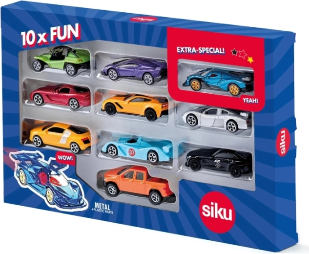 Siku Super Set mit 10 Sportwagen