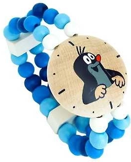 Mädchenholzuhren mit dem Maulwurf blau