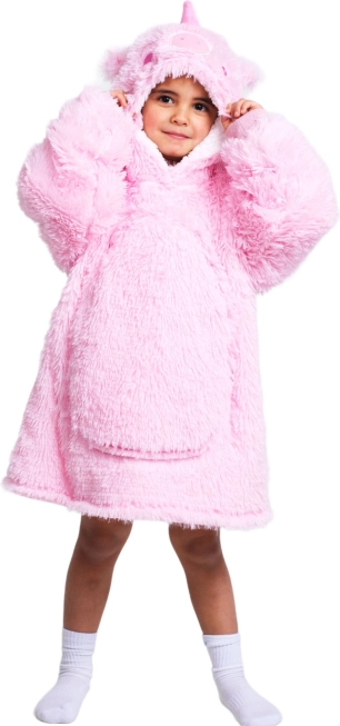 Cozy Noxxiez kuschelige Kapuzendecke Einhorn für Kinder von 3–6 Jahren