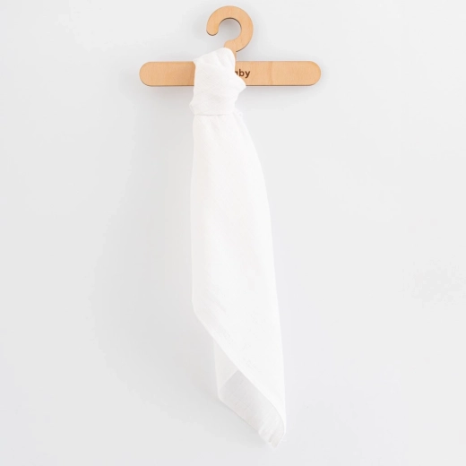 Baumwoll-Stoffwindeln New Baby Standard 80 × 80 cm, 10 Stk., weiß