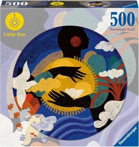 Puzzle RAVENSBURGER 500 Teile – kleine Sonne, Sinn „Lesen“ (rund)