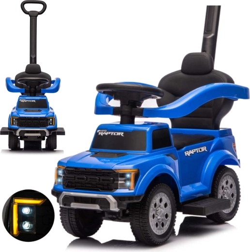 Milly Mally Rutschfahrzeug mit Schiebestange Ford F-150 3 in 1 blau