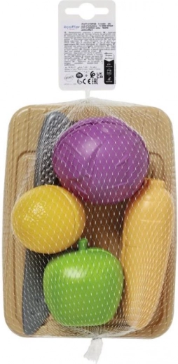 Küchenbrett mit Spielzeuggemüse