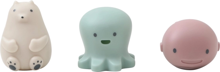 Shnuggle Bath Buddies Wasserspielzeug – Oktopus, Wal und Eisbär
