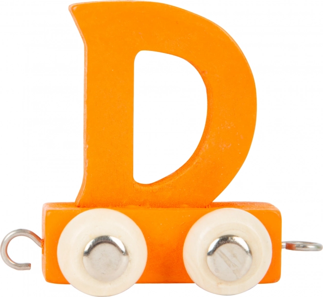 Small foot Holz-Zug – bunte Alphabet-Waggon Buchstabe D