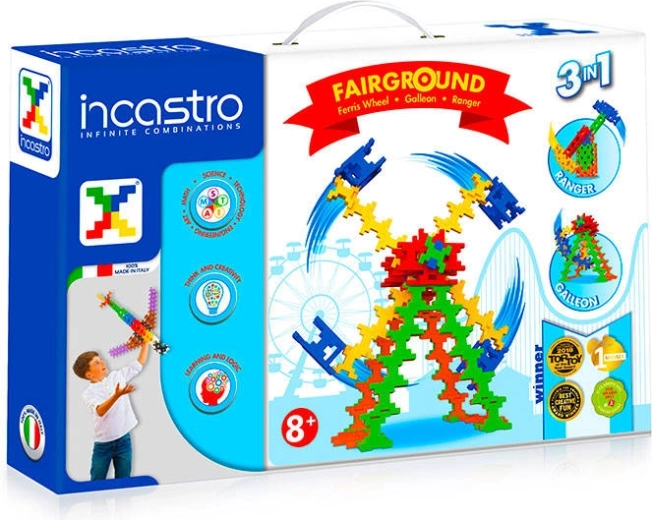 Konstruktionsset INCASTRO Jahrmarkt 3-in-1 – 150 Teile