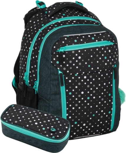 Bagmaster Porto Schulset schwarz-türkis