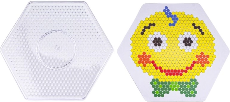 Hexagonale Steckplatte für präzises Legen