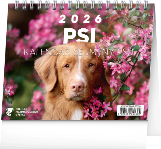 Tischkalender Hunde mit Hundenamen 2026