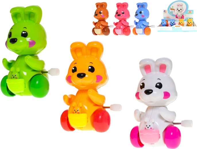Niedliches Aufzieh-Häschen 9 cm – wind‑up Kunststoffspielzeug für Kinder