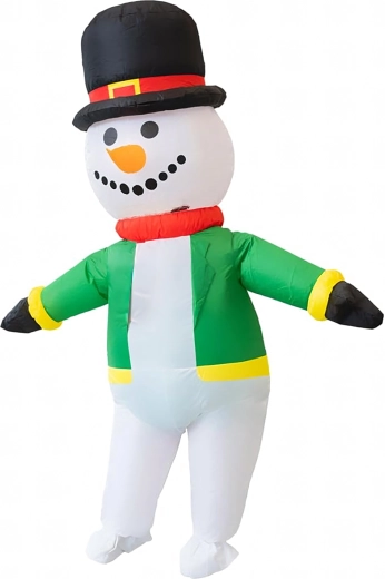 Aufblasbares Schneemann-Kostüm für Erwachsene