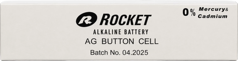 Alkalische Knopfzellen Rocket AG13 (LR44) 1,5 V – Packung 200 Stk.