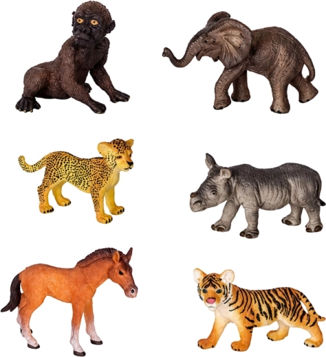 6 realistische Wildtierfiguren