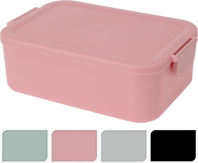 Brotzeitbox mit Klickverschluss 20 × 14 × 7 cm, Farbmix