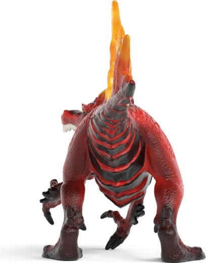 Feuer-Dinosaurier mit glühenden Stacheln