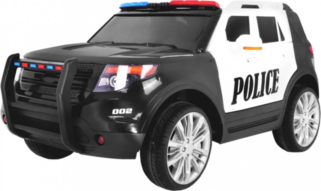 Elektrisches Kinder-Polizei-SUV mit Blinklichtern, Sirene und Fernbedienung